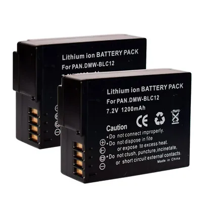 2 Battery For Panasonic Lumix DMC-FZ200 FZ300K DMC-FZ330 DMC-FZ1000 DMC-FZ2500 • £22.79