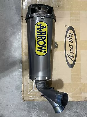 15-19 Bmw S1000rr ARROW Exhaust Can “DAMAGED” “fixable” • $50