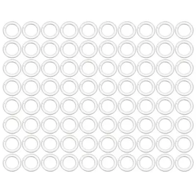  100 Pcs Curtain Roman Circle Hanging Rings Clear Plastic For Shades Household • £7.99