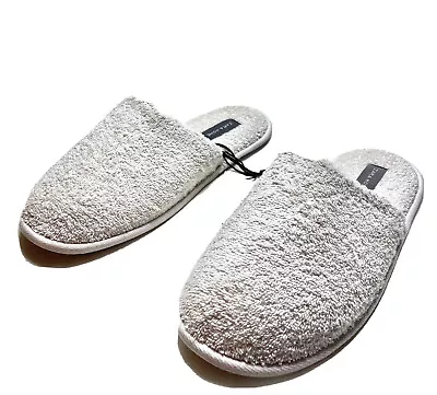 $19.45 • Buy Zara Home Bath Slippers White House & Bathroom Shoe Size 9/10 Brand New