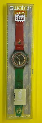 Swatch Olympic Watch Aqua Chrono Atlanta 1996 Chronograph Vintage New-in-Box • $55