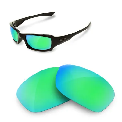 Polarized Replacement Lenses For Oakley Fives Squared 3.0 Saphire Green Color • $37