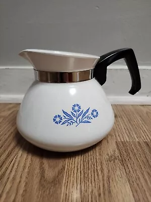 Vintage Corning Ware Blue Cornflower Coffee Tea Pot NO LID Six 6 Cup  • $16.99