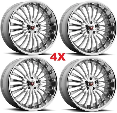 20 Merceli Wheels Rims Oem Oe Silver Machined Chrome Lip Multi Spoke Fin • $995