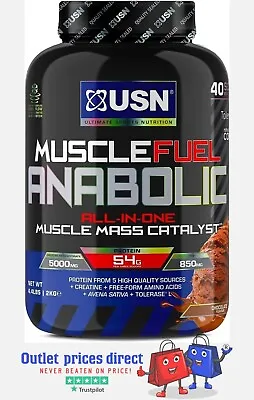 £39.50 • Buy USN Muscle Fuel Anabolic All-in-one Protein Powder Shake (2kg) 5* TRUST PILOT