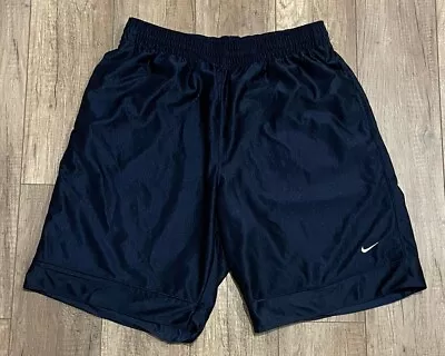 Vintage Nike Mens Basketball Gym Athletic Shorts Training Navy Blue Sz XL • $15