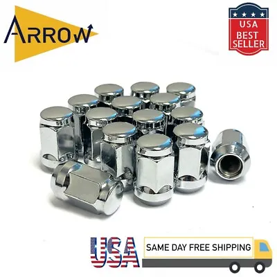 24x 1.4  Tall Chrome 7/16-20 Bulge Acorn Lug Nuts 3/4  Hex Fit Chevrolet & GMC • $21.15