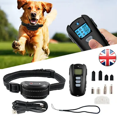 £25.77 • Buy Pet Dog Rechargeable Electric Training Collar Shock Anti-Bark Electronic Remote