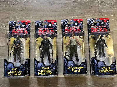 WALKING DEAD COMIC SERIES 4 SET Of 4 FIGURE MCFARLANE Abraham Jesus Carl Pin Zom • $59.99