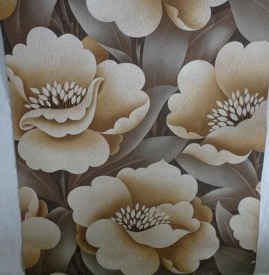 £2.99 • Buy Vintage Huge Flowers 60's/70's? Part Roll/piece Wallpaper 53cm X 1.95 Metres