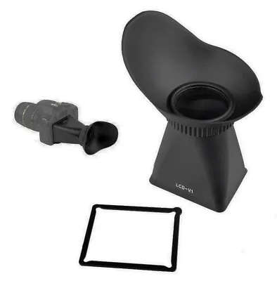 LCD Viewfinder V3 Magnifier Viewfinder Eye Shell For Canon EOS 60D 600D • £15.66