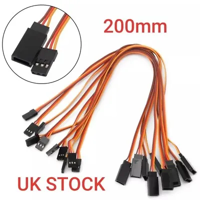 £2.85 • Buy 200mm Servo Extension Male To Female Lead Wire Cable For RC Futaba JR UK STOCK