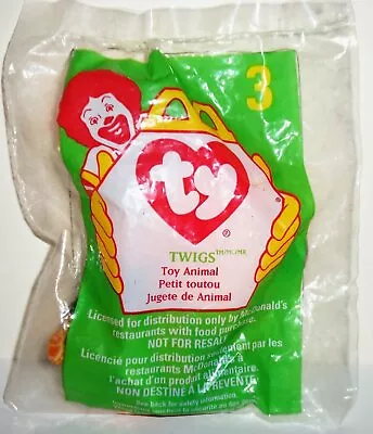 TWIGS 1998 TY Teenie Beanie Babies McDonalds NEW In Bag MULTIPLES AVAIL Giraffe • $2.99