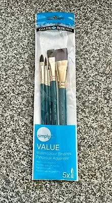 5 X Watercolour Paint Brushes • £0.99