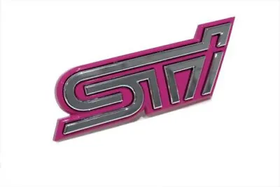 OEM 2004 Subaru Impreza WRX STi Pink Grille Emblem Nameplate NEW 93013FE070 • $26.76