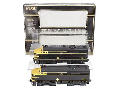 K-Line K2129 O Gauge Erie Alco AA Diesel Locomotive Set #2129/2131 EX/Box • $126.89