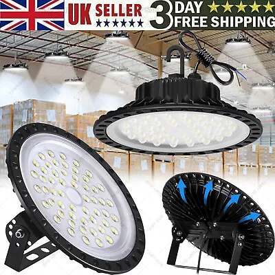 50-800W UFO LED High Bay Light Workshop Garage Floodlight Warehouse Factory Lamp • £13.28