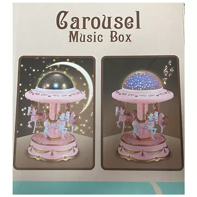 Music Box Musical Carousel Horse LED Carousel Toy Child Baby Birth Xmas Gift • $31.99