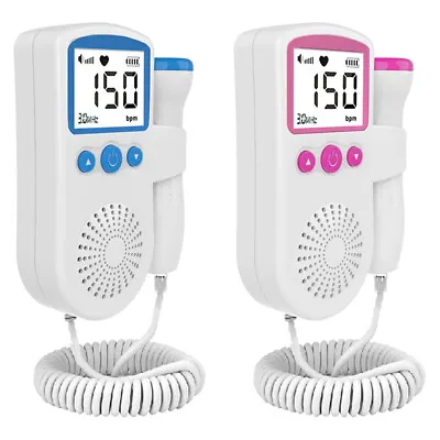 Baby Ultrasonic Detector Fetal Doppler Prenatal Heartbeat Heart Rate Monitors UK • £10.89