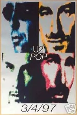 U2 Pop Official Record Release Poster 1997 Awesome! • $9.99