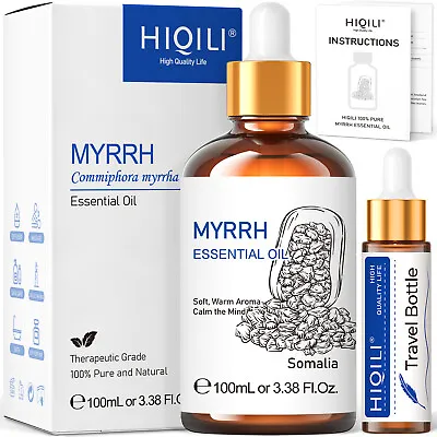HIQILI Myrrh Essential Oil 100% Pure Natural Diffuser Aromatherapy Skin Hair SPA • $12.50