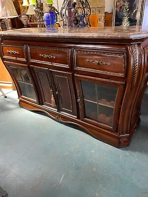 Unique Wooden Bar With Marble Top • $1000