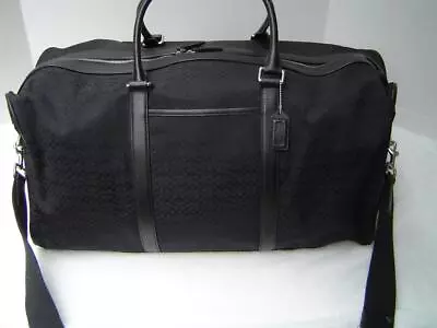 Authentic Coach Black Mini Signature Cabin Travel Bag/luggage #77013  Euc/ln • $229.99