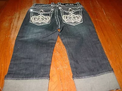  Girls Size 10 LA Idol  Embellished Capri Jeans      NWT  • $30