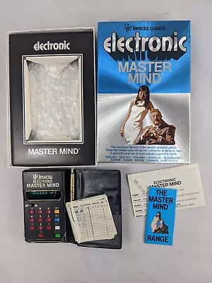 Vintage Invicta Games Electronic Master Mind WORKING COMPLETE With PEN • £12