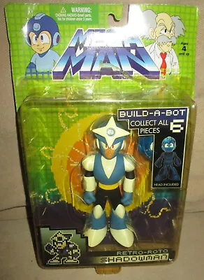 Mega Man Retro Roto Shadowman Build A Bot Series Action Figure - Jazwares 2005 • $16.99