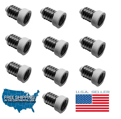 10pcs Edison Screw (E14) To Candelabra Screw (E12) Light Socket Reducer Adapter • $10.49