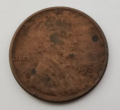 1926 S Lincoln Wheat Cent Us Copper Coin Penny F Fine San Francisco • $8