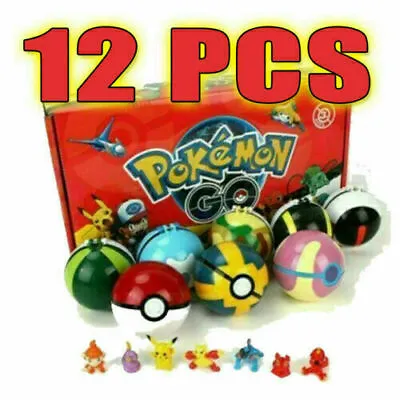 $25.99 • Buy 12Pcs Kids Pokemon Ball Set Pokeball GO Action Figures For Children Toys Gifts
