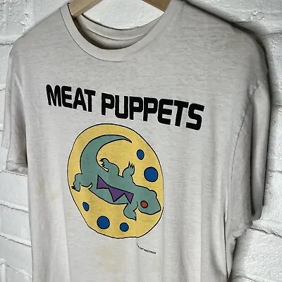 Vintage Meat Puppets Band T-shirt 1986 SST Records Medium/Large  Rare • $420