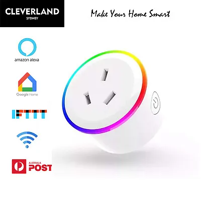 $23.90 • Buy Wifi Plug Smart Home Socket Switch Outlet Adaptor App Remote Alexa Google Home