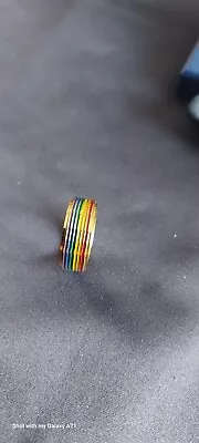 LGBT Rainbow Fiddle Ring • £22.50