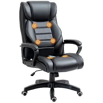 Vinsetto High Back 6 Points Vibration Massage Executive Office Chair Black • £99.99