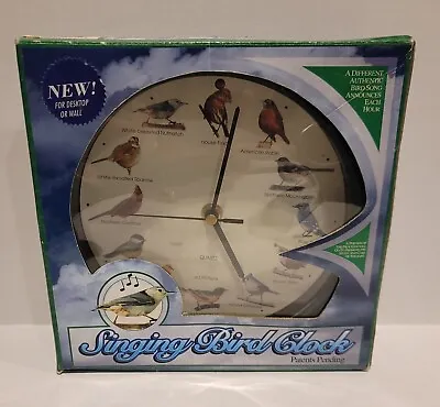 Vintage Mark Feldstein 8 Inch Color Original Singing Bird Clock Open Box • $29.99
