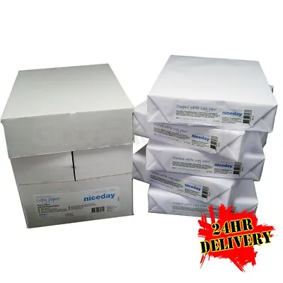 5 REAMS (1 BOX) X A4 GENUINE NICEDAY COPIER PAPER 80gsm - 2500 SHEETS *24HR DEL* • £27.40