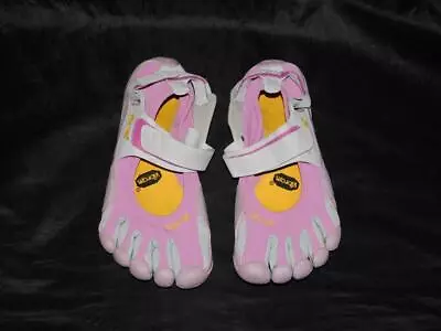 Vibram Fivefingers Size 42 10 Pink Gray Barefoot Running Shoes Women Five Finger • $19.99