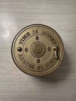 Walt Disney Scrooge McDuck “Time Is Money” Brass Vault Coin Battery Alarm Clock • $99.90