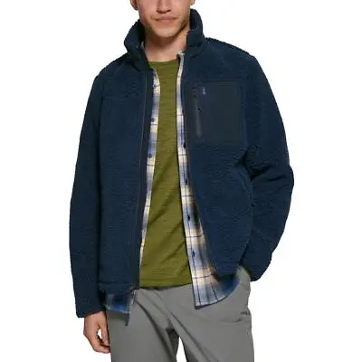 BASS OUTDOOR Mens Faux Fur Short Warm Teddy Coat Outerwear BHFO 8711 • $14.99