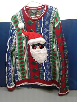 Mens Large Christmas Ugly Sweater  Clean And In Great Shape • $17.55