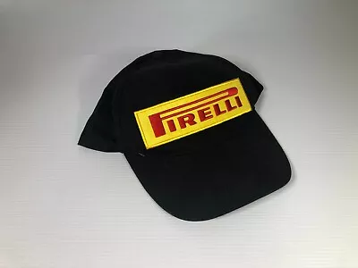 PIRELLI - Black Embroidered Strap Back Baseball Style Cap Hat Adjustable • $18