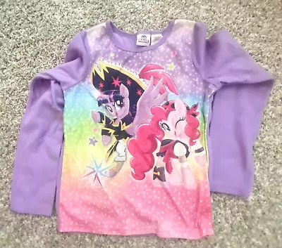 🦄  My Little Pony Movie Pajama Top Pink/Purple Girls Size 10-12 K37 • $5.01