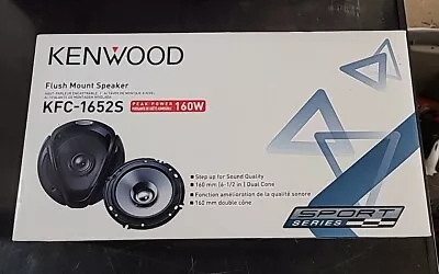 Kenwood KFC-1652S 160 Watt Flush Mount Speaker Sport Series Dual Cone NIB • $18