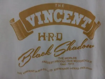 The Vincent Black Shadow Motorcycle T- Shirt Men's 4XL NEW • $19.99
