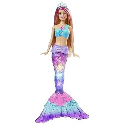Barbie Dreamtopia Doll Mermaid Toy With Water-Activated Light-Up Tail12 Inches • $44.25