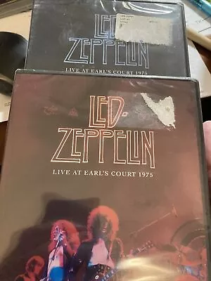 Led Zeppelin Live At Earl's Court  DVD MAR43 2 Volume Set From 1975 3 Hours Rock • $128.80