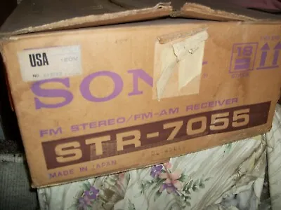 SONY STR-7055 Vintage AM FM Stereo Receiver IN ORIGINAL BOX!!! PICKUP ONLY!!! • $149.99